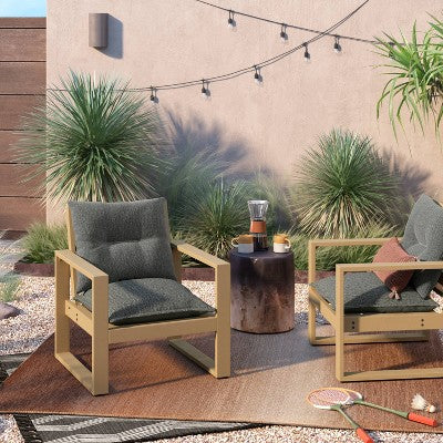  26"x24" Heathered Outdoor Deep Seat Cushion - Threshold™