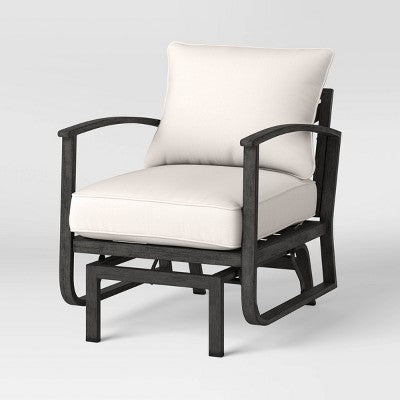  2pc Ryegate Glider Outdoor Patio Chairs, Club Chairs Gray - Threshold™