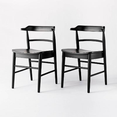  2pk Kaysville Curved Back Wood Dining Chair - Threshold™ Designed With Studio McGee