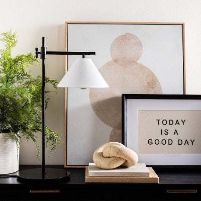  12" X 16" Today Is A Good Day Framed Wall Canvas Brown - Threshold™ Designed With Studio McGee