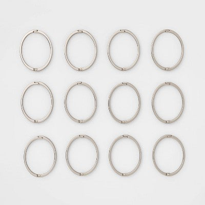  Rust Proof Oval Shower Ring Nickel - Threshold™