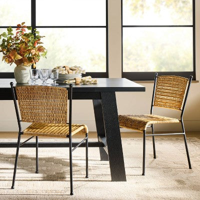  2pk Woven Metal Dining Chair - Threshold™ Designed With Studio McGee