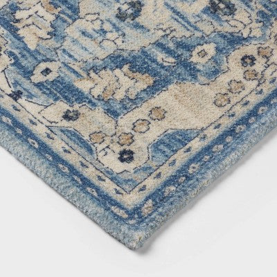  20"x30" Medallion Bath Rug Blue - Threshold™