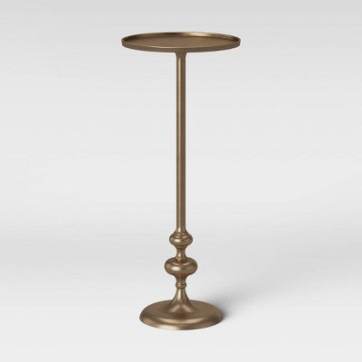  Londonberry Turned Accent Table Brass - Threshold