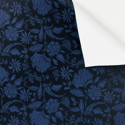  Floral Striped Navy Wallpaper - Threshold™