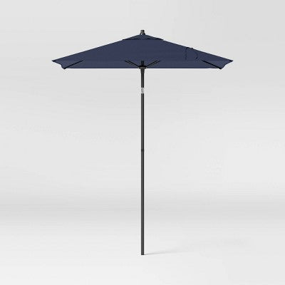  6' Square Outdoor Patio Market Umbrella With Black Pole - Threshold™