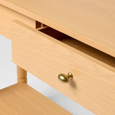  48" Modern Wooden Console Table With Drawer Brown - Threshold™ Designed With Studio McGee