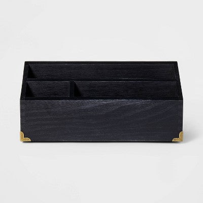  Wood Desktop Storage Unit Black - Threshold™