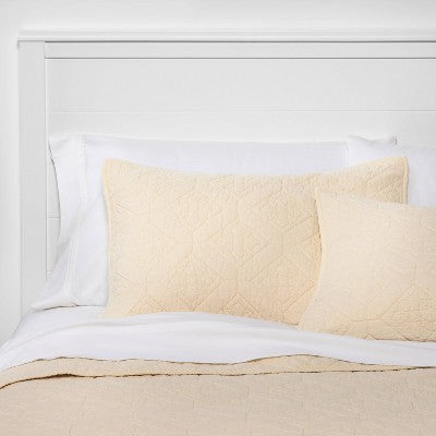  Embroidered Cotton Quilt Sham - Threshold™