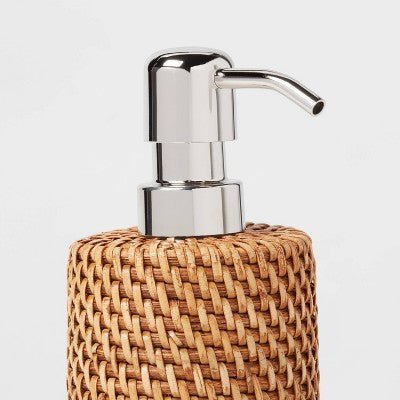  Rattan Soap Pump Light Brown - Threshold™