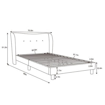  Kessler Bed In Cream Faux Shearling - Threshold™ Designed With Studio McGee