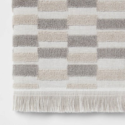  Checkerboard Towel Gray/White - Threshold™
