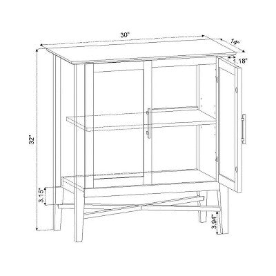  Elloree Storage Cabinet Navy - Threshold™