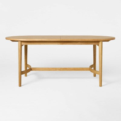  Cardamine Racetrack Dining Table Natural Wood - Threshold™ Designed With Studio McGee