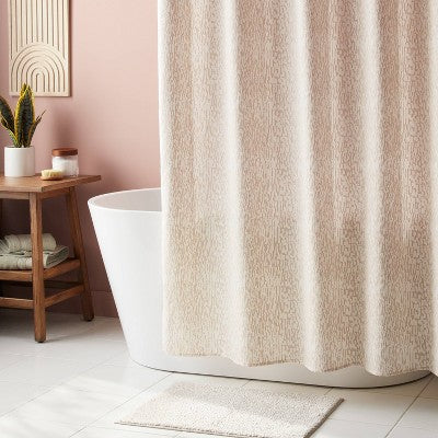  14pc Luxe Shower Curtain Set With Rug White - Threshold™