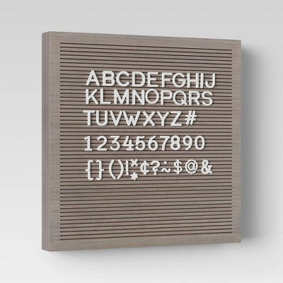  14"x 14" Wood Letterboard Gray - Threshold™