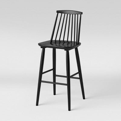  Harwich High Back Windsor Barstool Black - Threshold™