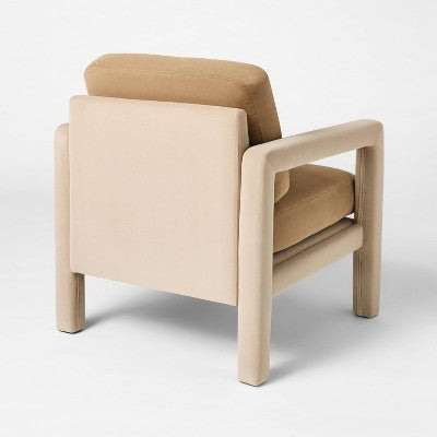  Upholstered Sculptural Accent Chair Brown - Threshold™ Designed With Studio McGee