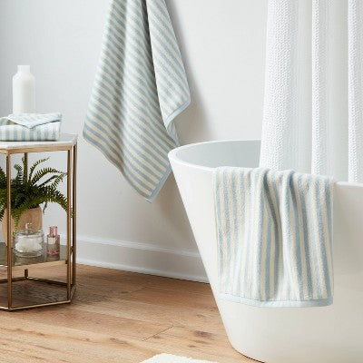  Coastal Hand Towel Blue Striped - Threshold™