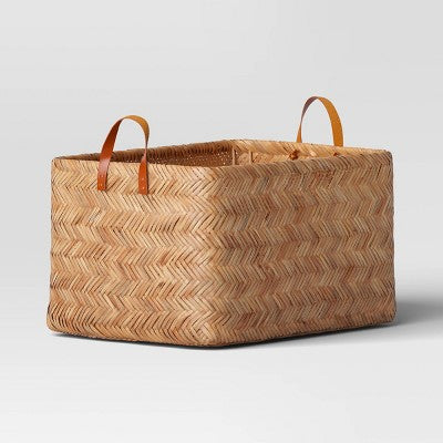  Herringbone Weave Cube Basket - Threshold™