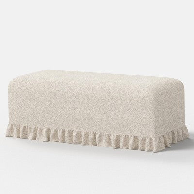  Ruffle Slipcover Dining Bench - Threshold™ Designed With Studio McGee