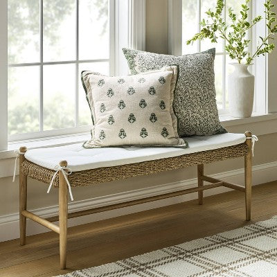  24"X24" OS Square "Brubaker Allover" Cotton Dobby Pillow - Threshold™ Designed With Studio McGee