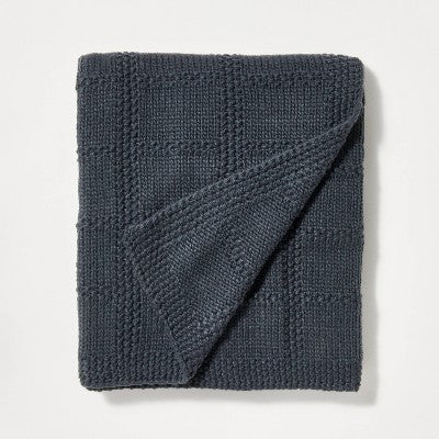  Grid Knit Throw Blanket - Threshold™ Designed With Studio McGee