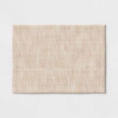  Cotton Woven Textured Placemat Brown - Threshold™: Traditional Tie Dye Design, Jacquard, Machine Washable, 19"x14"