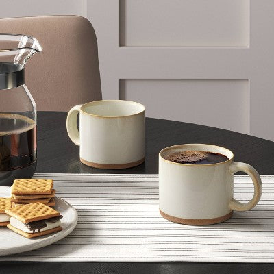  15oz Eugene Ceramic Mug Cream - Threshold™