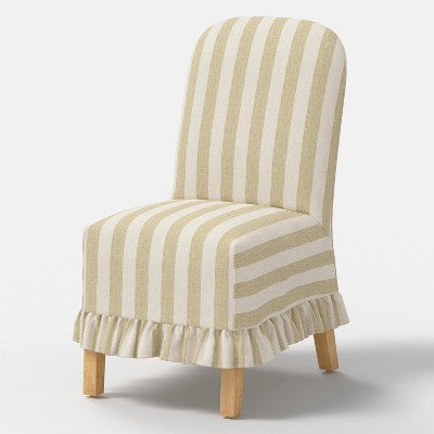  Rounded Back Slipcovered Dining Chair With Ruffle - Threshold™