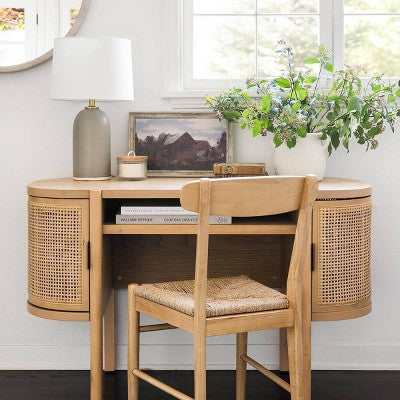  Logan Wood Dining Chair With Woven Seat - Threshold™ Designed With Studio McGee