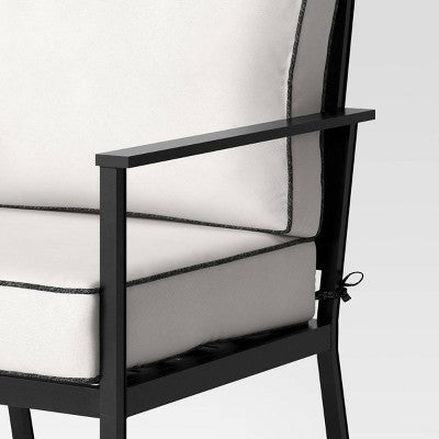  Searsburg 3pc Aluminum Patio Chat Set - Black - Threshold™