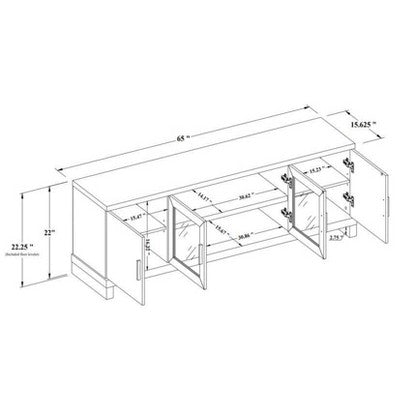  Storage TV Stand For TVs Up To 75" Weathered Pine - Threshold™