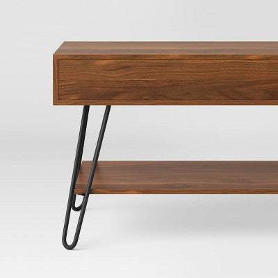  Hairpin TV Stand For TVs Up To 70" Brown - Threshold™