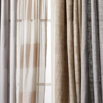  1pc Light Filtering Textured Weave Window Curtain Panel - Threshold™
