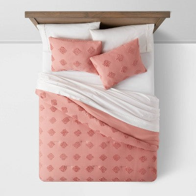  Tufted Diamond Crinkle Comforter & Sham Set - Threshold™
