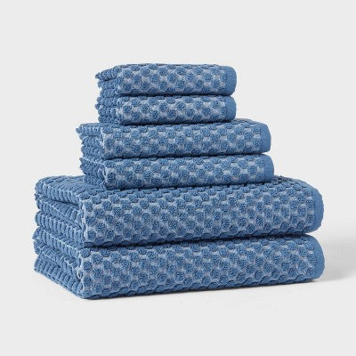  6pc Performance Plus Textured Dot Bath Towel Set - Threshold™
