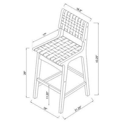  Ceylon Woven And Wood Barstool - Threshold™