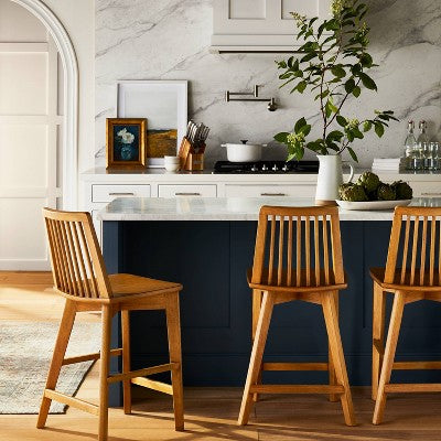  Linden Modified Windsor Wood Counter Height Barstool - Threshold™ Designed With Studio McGee