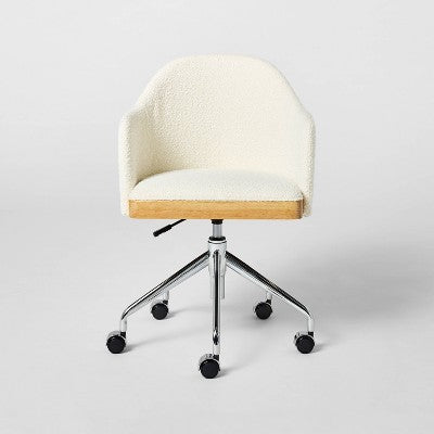  Upholstered Adjustable Height Office Chair Cream - Threshold™ Designed With Studio McGee