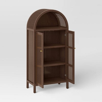  Woven Arched Wood Cabinet - Threshold™