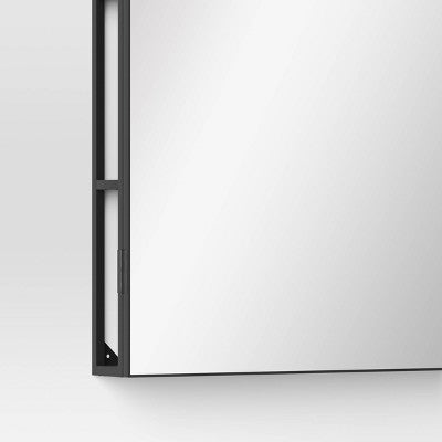  20"x30" Storage Wall Mirror Black - Threshold™