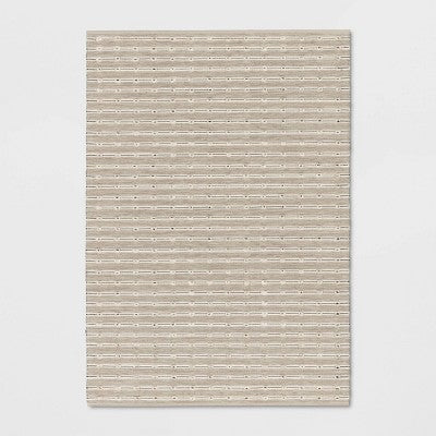  Woven Striped Flatweave Rug Black/Cream - Threshold™