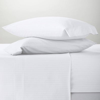  400 Thread Count Damask Solid Sheet Set - Threshold™ 