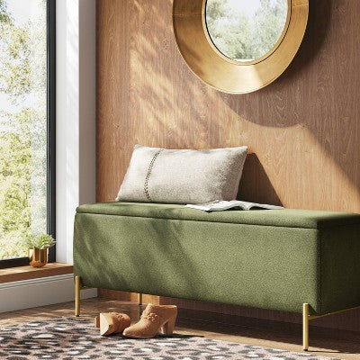  Ivy Upholstered Storage Bench - Threshold™
