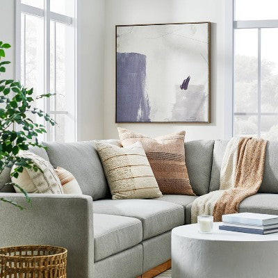  36" X 36" Shape Abstract Framed Wall Canvas - Threshold™ Designed With Studio McGee