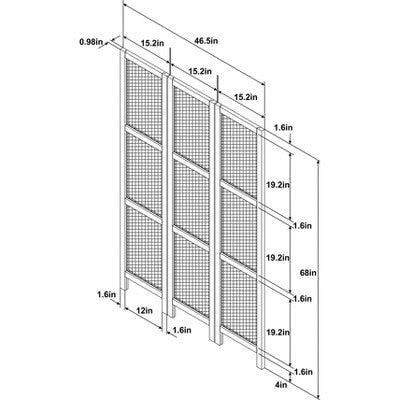  Lomita Rattan Room Divider Natural - Threshold™ Designed With Studio McGee