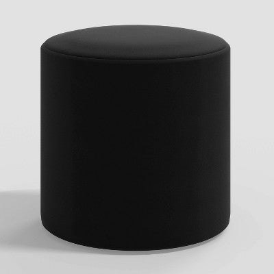  Round Thalia Ottoman In Velvet - Skyline Furniture