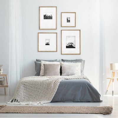  19.24" X 25.24" Matted To 8" X 10" Gallery Frame Natural Wood - Threshold™ Designed With Studio McGee