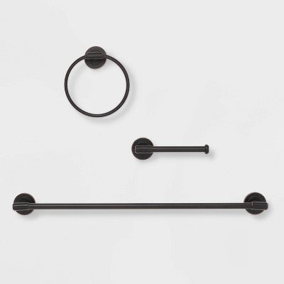  3pc Clean Bath Hardware Set - Threshold™